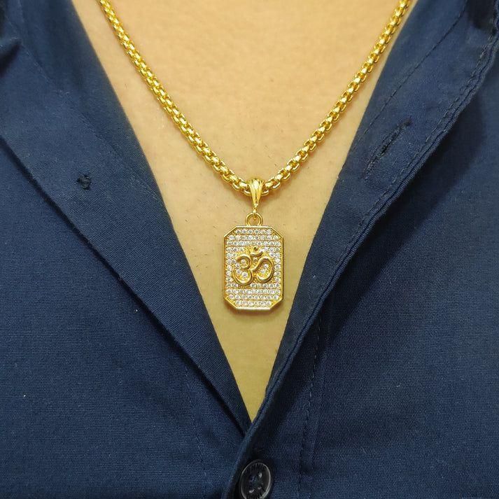 Divine Om Pendant with Chain