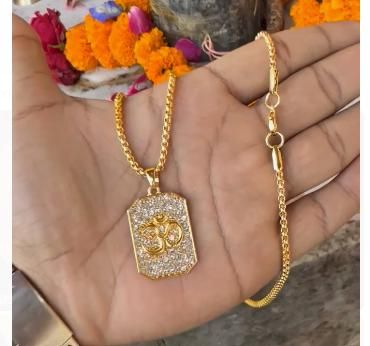 Divine Om Pendant with Chain